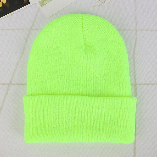 Cute Knitted Beanie Hat for Women - Harajuku Style Cap