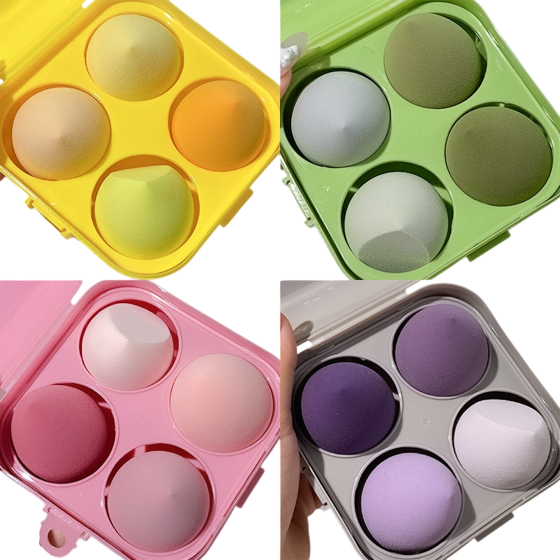 4PCS Water Drop Beauty Makeup Sponges - Blending Puffs