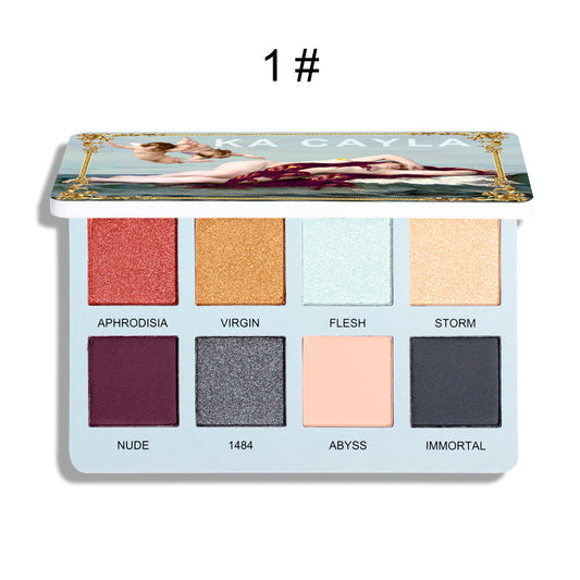 8 Color Harajuku Style Eyeshadow Palette - Matte & Glitter