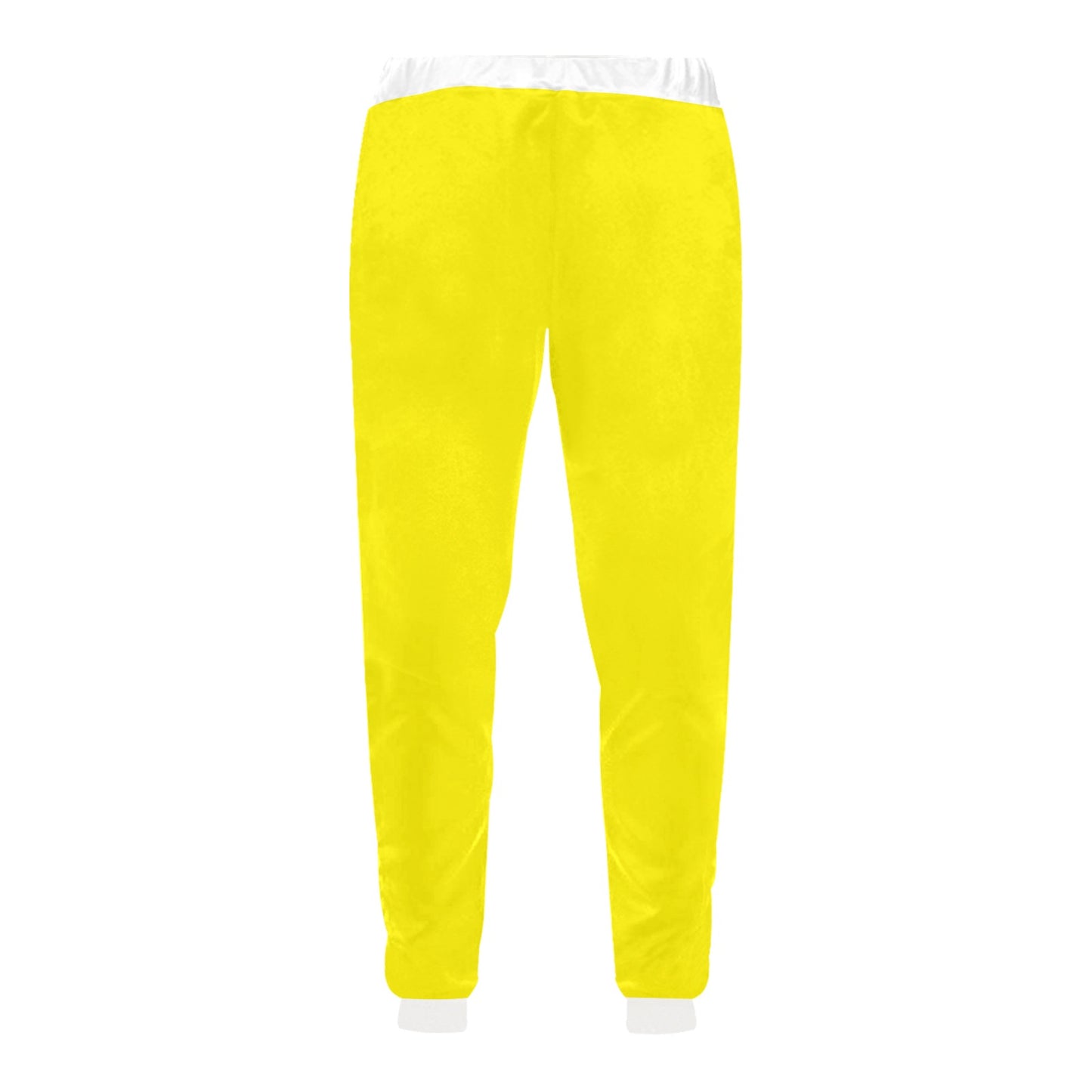 Highlighter Yellow Casual Baggy Joggers