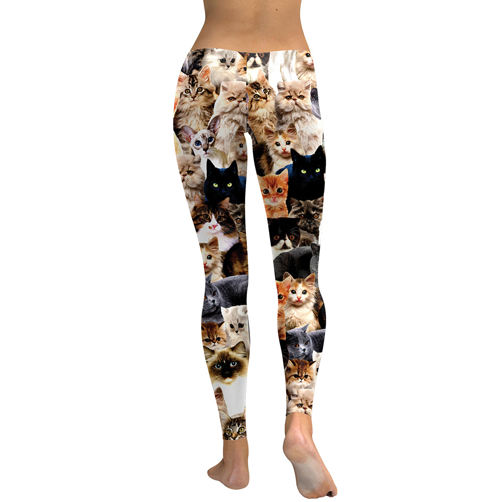 Cute Cat Collage Leggings