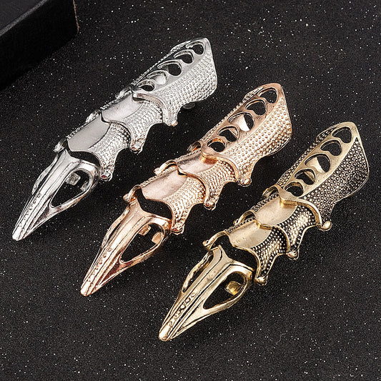 Cool Boys Gothic Rock Armor Knuckle Ring - Harajuku Style