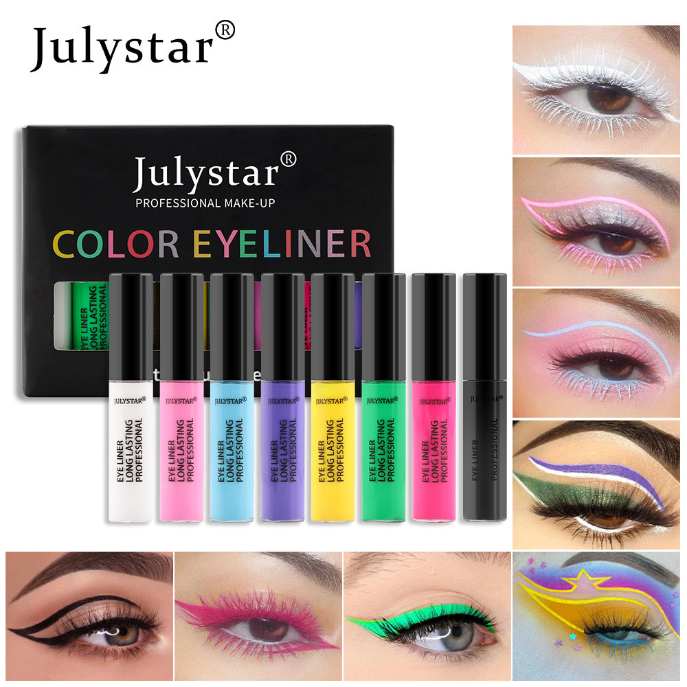 Harajuku Colorful Stain-Free Liquid Eyeliner Set