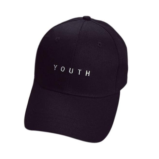 Harajuku Style Cotton Unisex Snapback Cap - Letter Print
