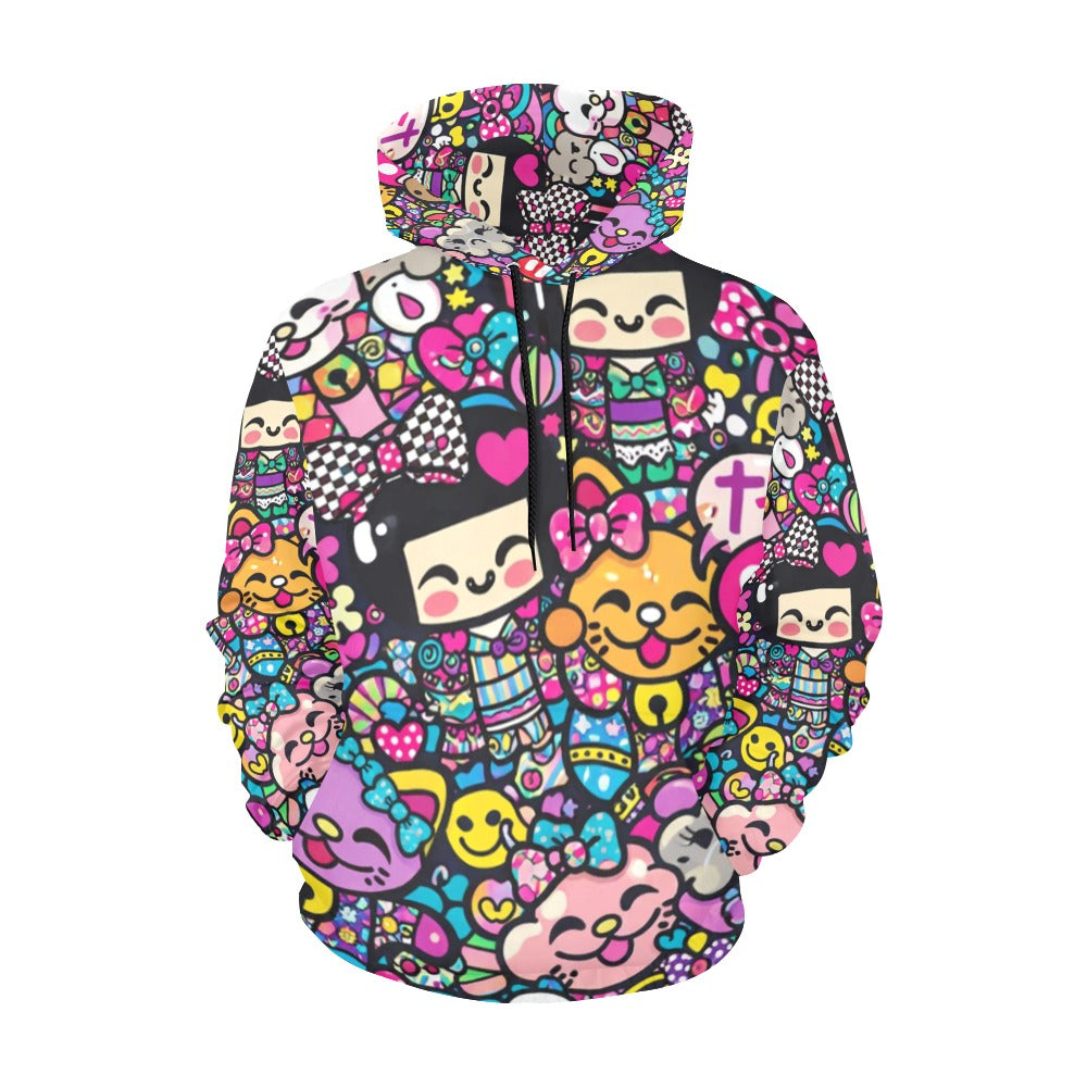 Harajuku Pop Parade Women's All Over Print Hoodie