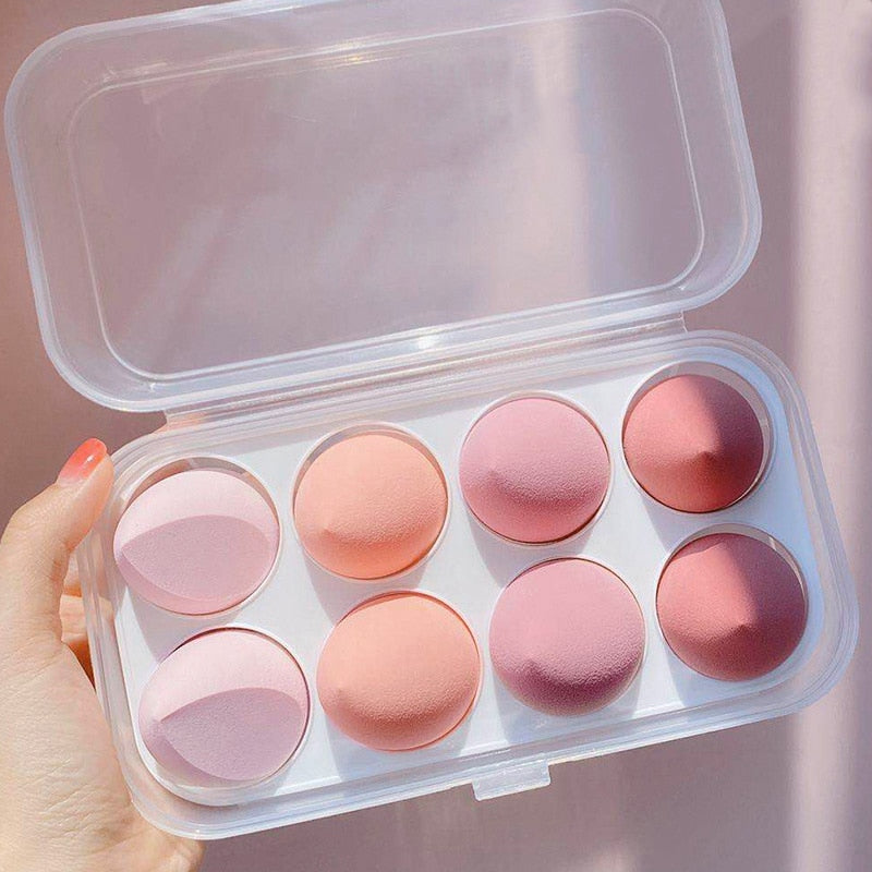 Harajuku Style Makeup Puff Sponges - 8 Pcs Set