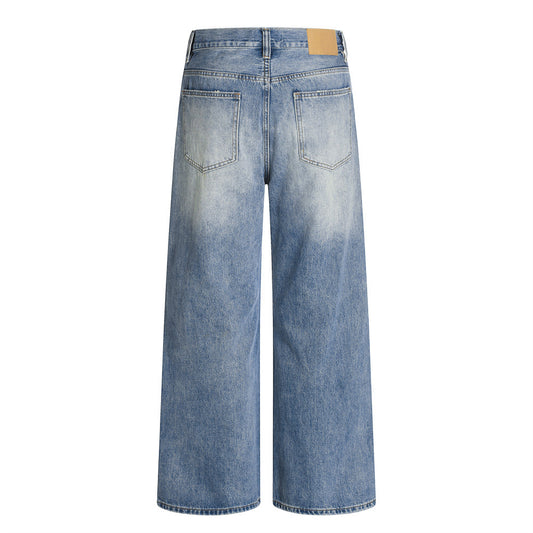 Harajuku Distressed Vintage Washed Denim Trousers