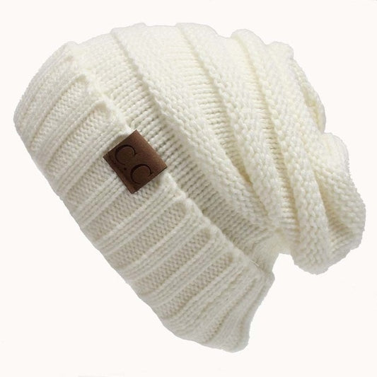 Harajuku Style Knitted Beanie - Unisex Warm Cap