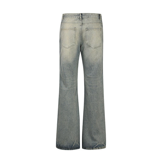 Harajuku Style Washed Denim Flare Jeans for All