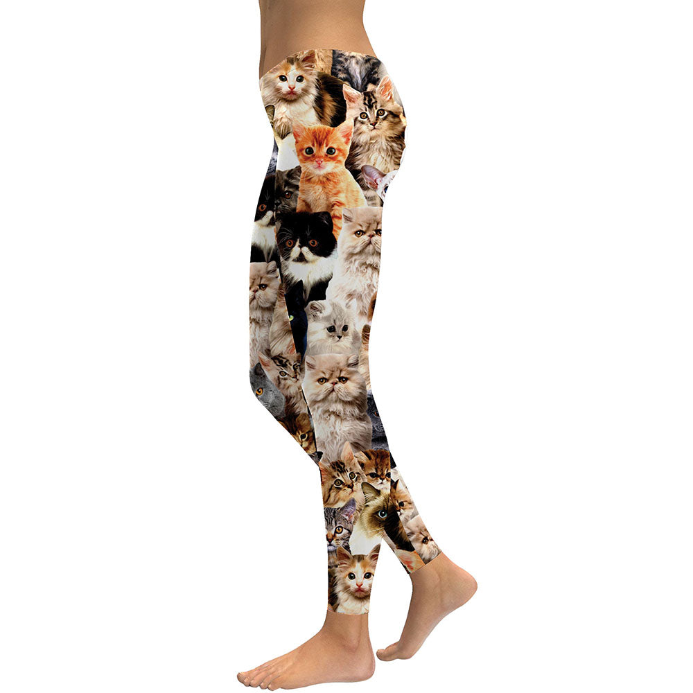 Cute Cat Collage Leggings