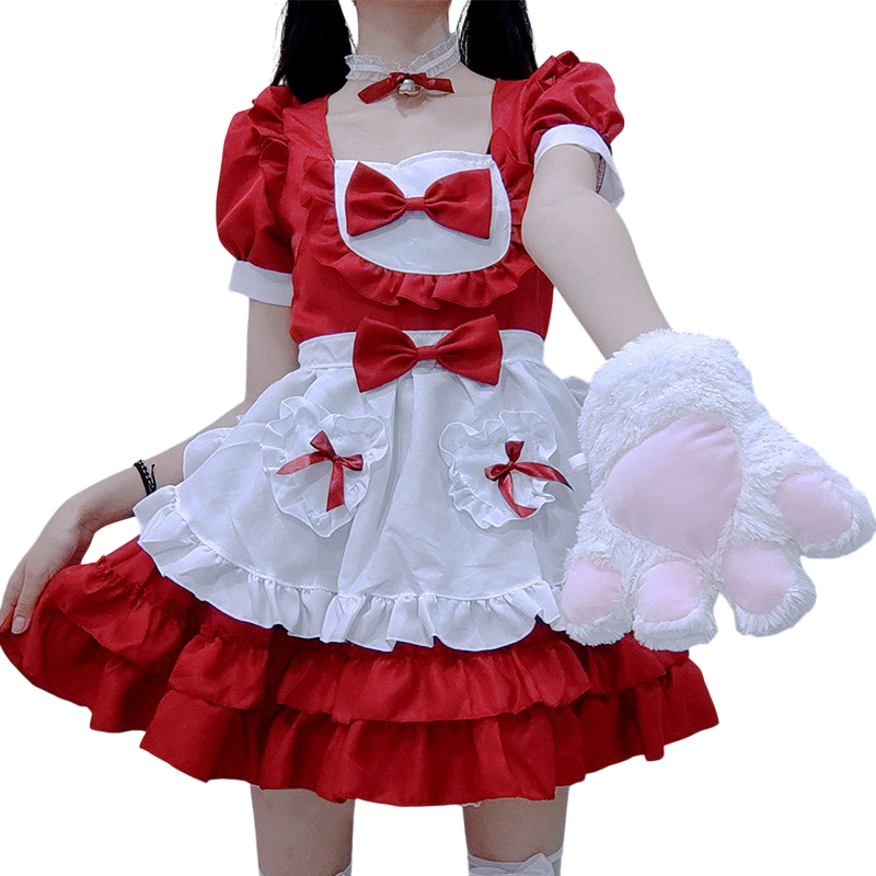 Cute Blue Lolita Harajuku Maid Dress