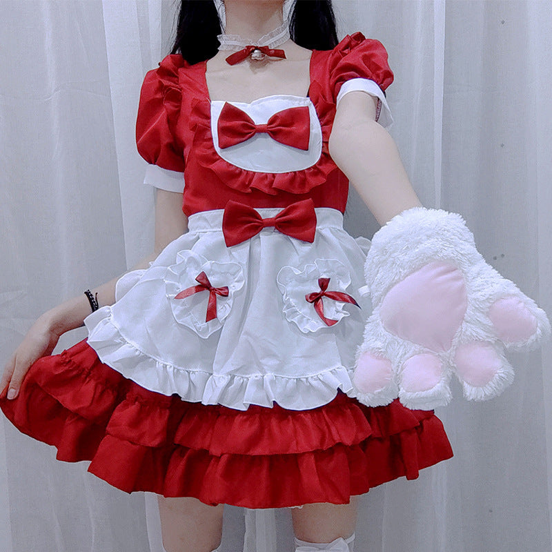 Cute Blue Lolita Harajuku Maid Dress