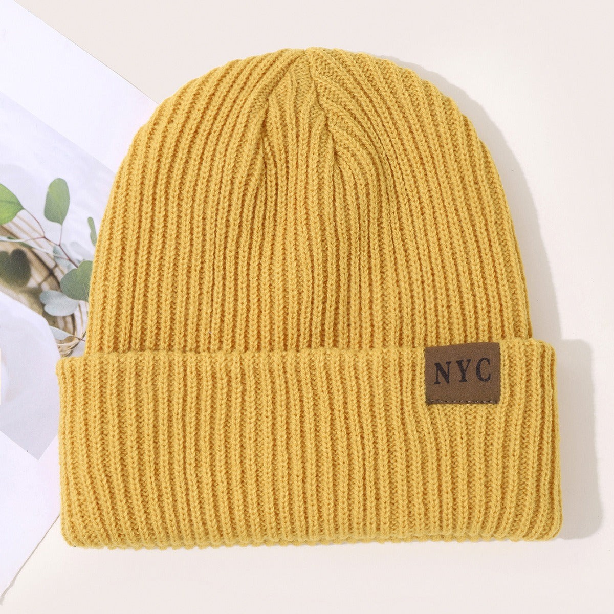 Harajuku Solid Color Warm Windproof Knitted Cap
