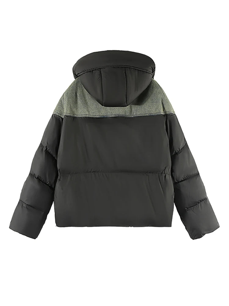 Harajuku Style Women's Patchwork Denim Hooded Jacket