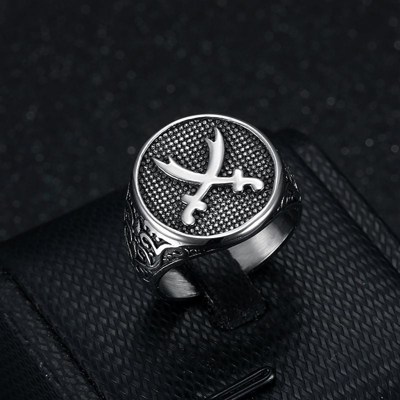 Crossed Swords Vintage Punk Style Jewelry