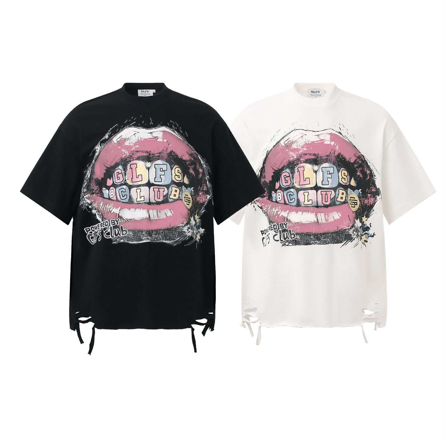 Unique Red Lip Letter T-Shirt - Harajuku Style