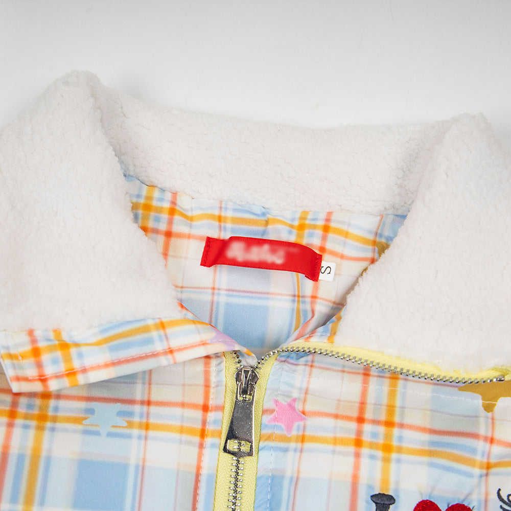 Full Sky Starry Plaid Cotton Jacket