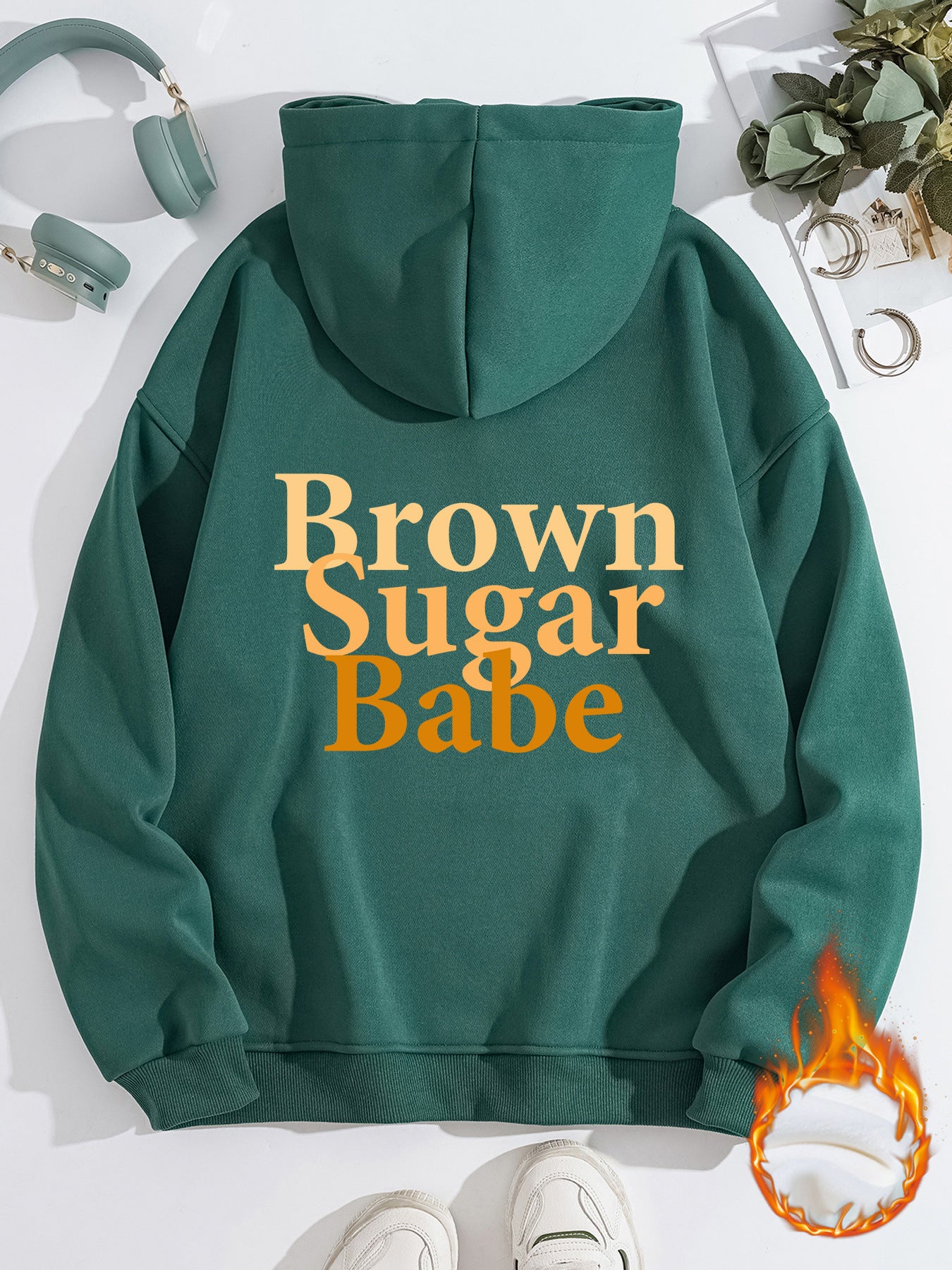 Brown Sugar Babe Thick Fleece Hoodie