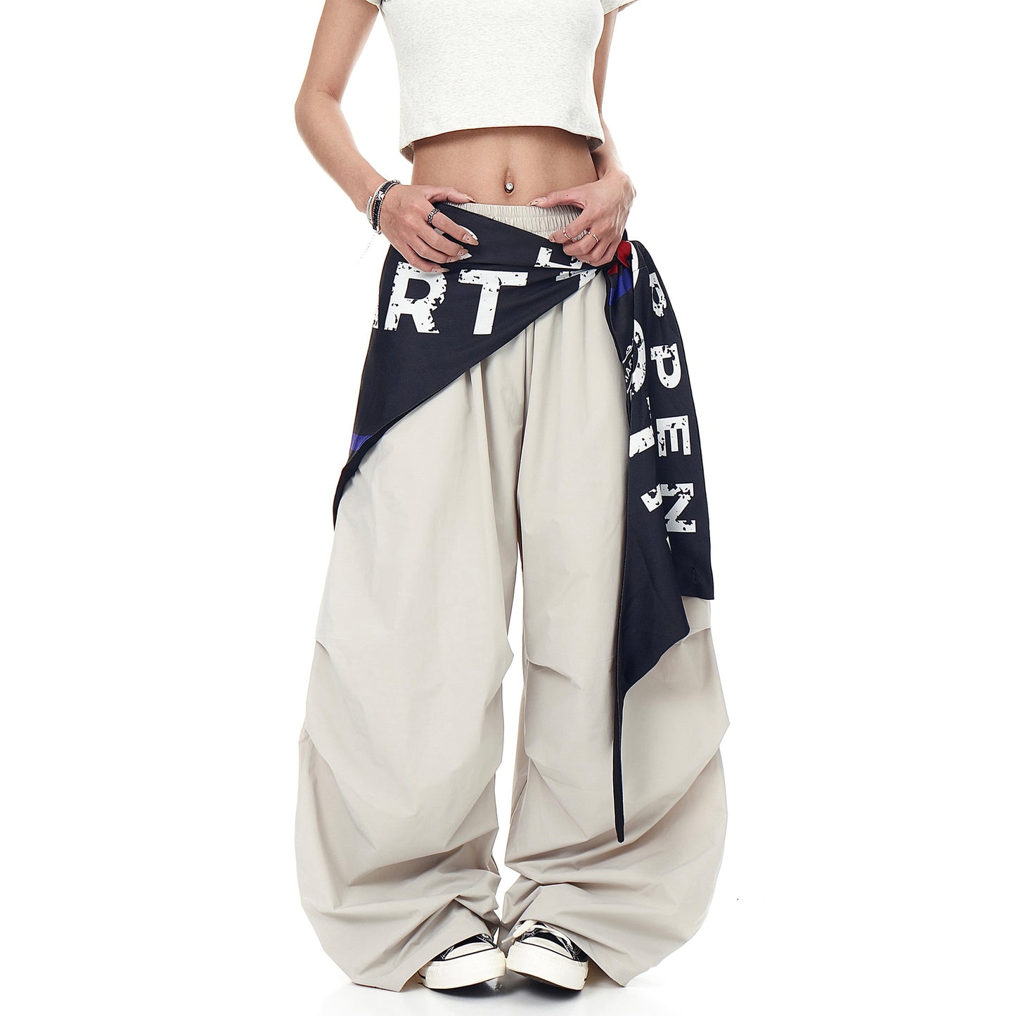 Playful Summer Wide Leg Pants - Harajuku Style