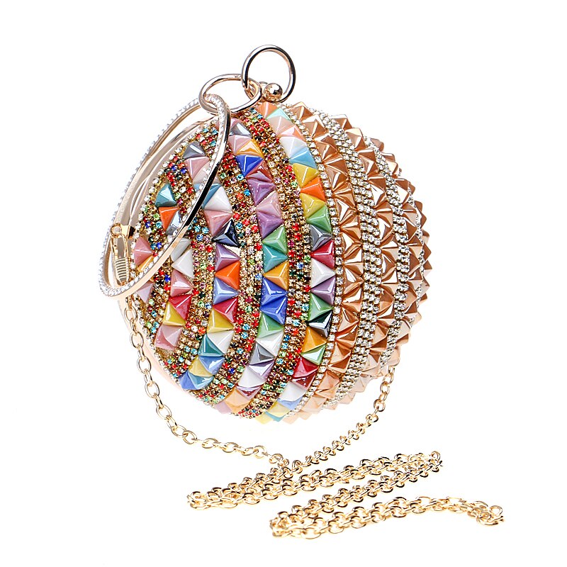 Harajuku Style Ceramics Beaded Evening Clutch Bag