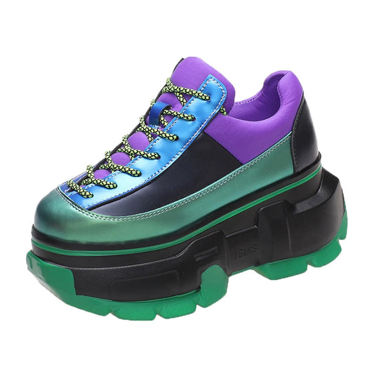 Harajuku Style Multicolor Chunky Sneakers for Women