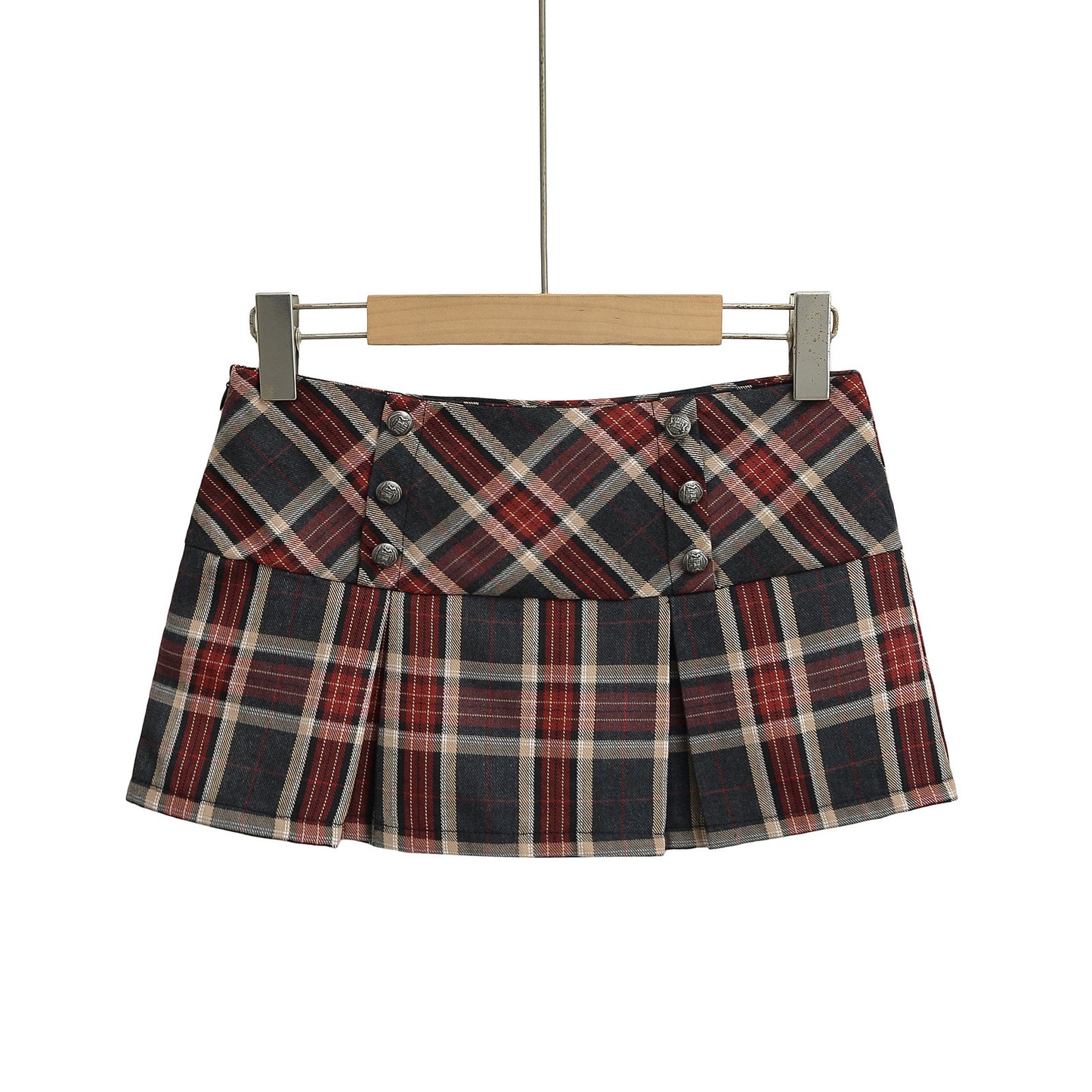 Plaid Pure and Sexy Mini Skirt