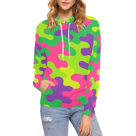 Harajuku Rainbow Camo Women's Hoodie