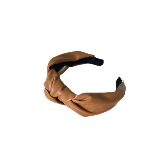 East Gate PU Leather Tie Hair Hoop