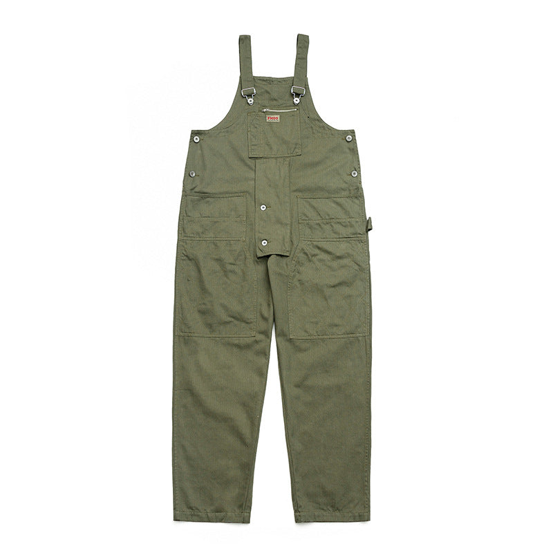 Vintage Japanese Style Workwear Overalls for Men