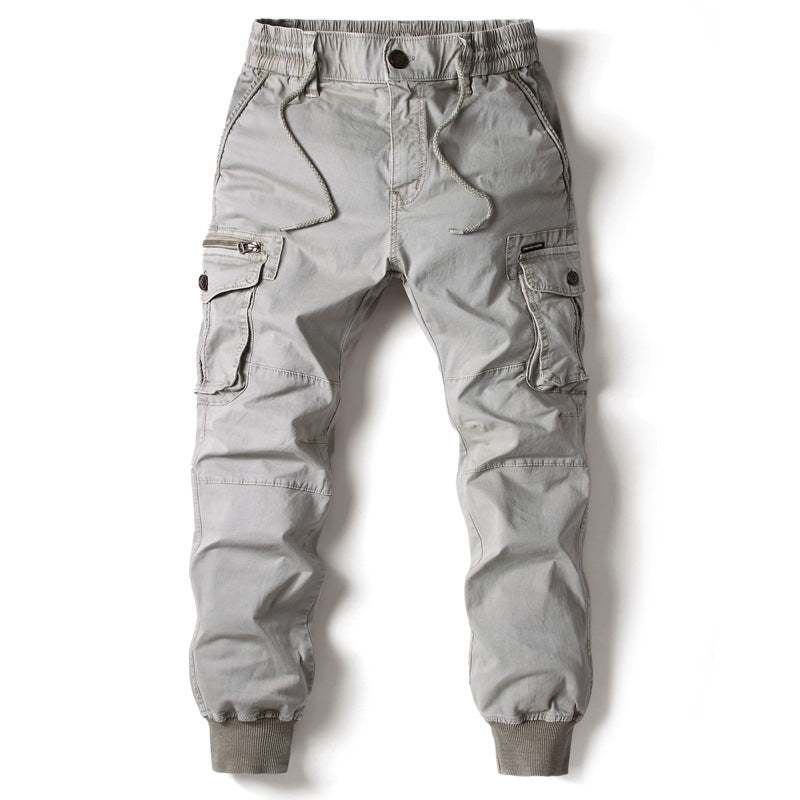 Harajuku Style Elastic Cuff Pants for Men - Plus Size Casual Trousers