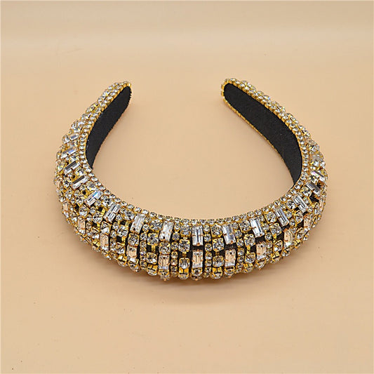 Luxury Sparkly Crystal Pearl Baroque Hairband