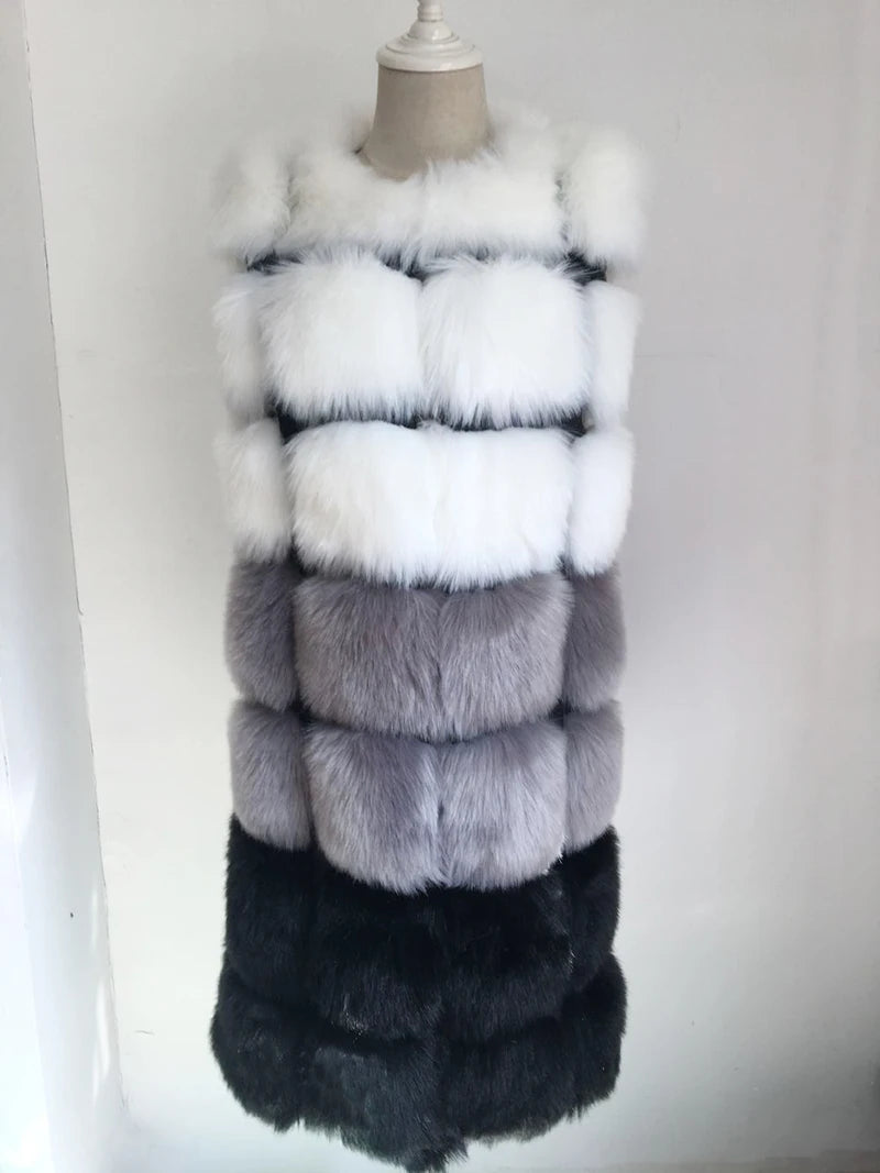 Luxury Faux Fur Vest for Women - Harajuku Style