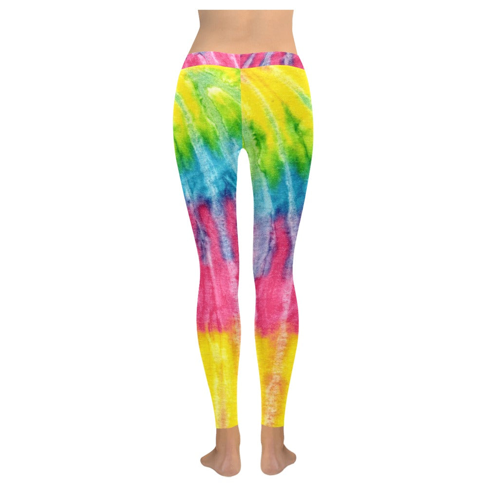 Tie Dye Harajuku Women's All-Over Low Rise Leggings