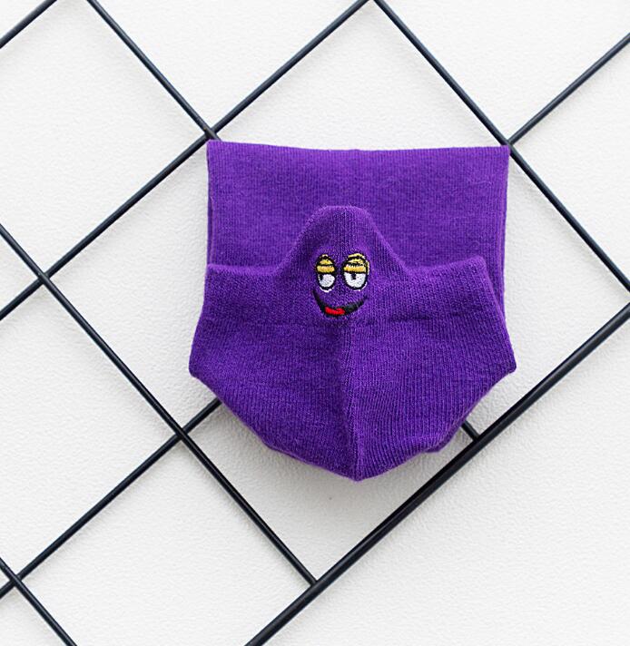 Playful Candy Color Ankle Socks for Women