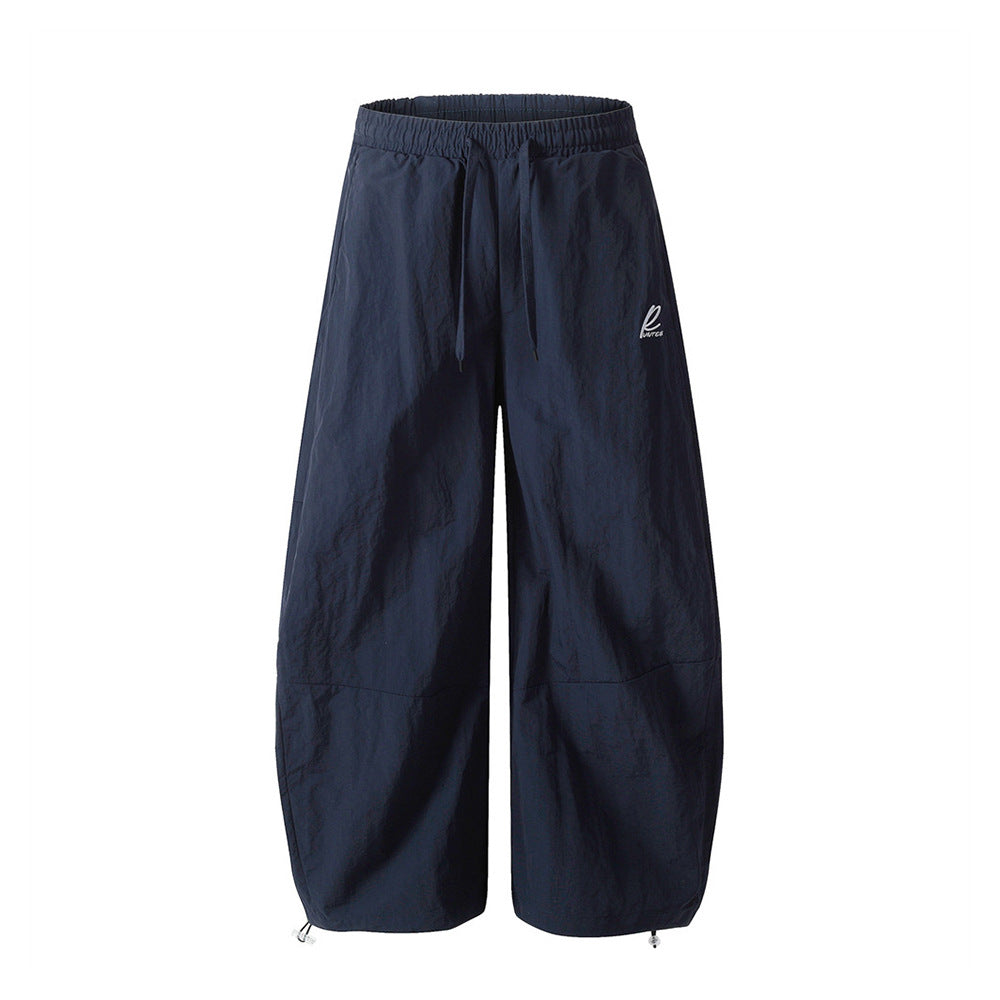 Harajuku Style Loose Wide-Leg Tapered Casual Pants for Men
