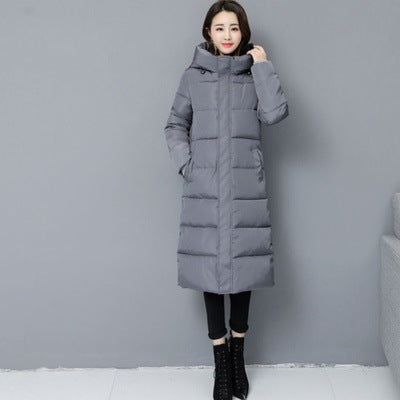 Korean Hooded Cotton Jacket for Women - Harajuku Style