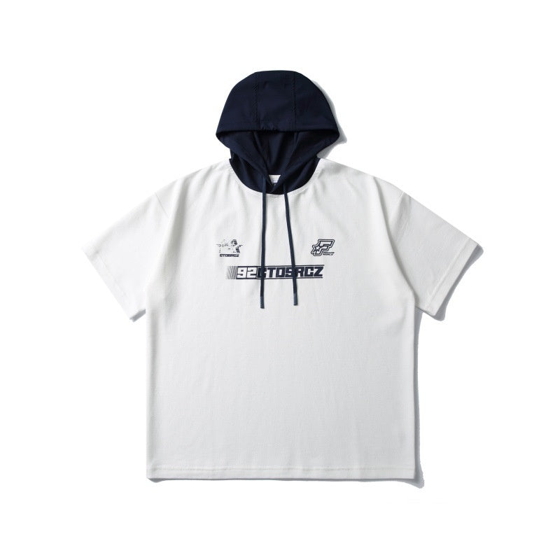 Minimalist Printed Harajuku Style Loose Hoodie