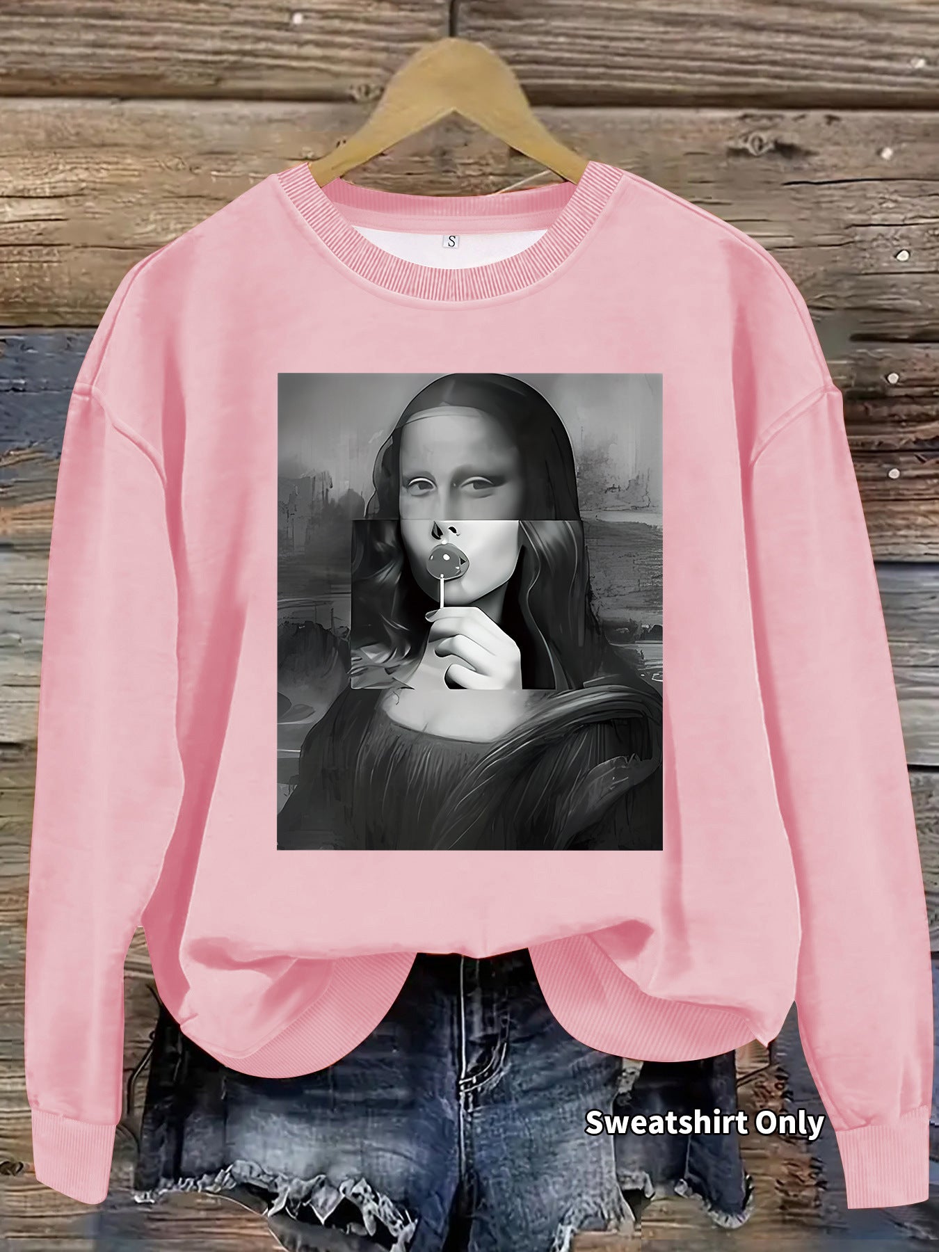Mona Lisa Printed Hoodie
