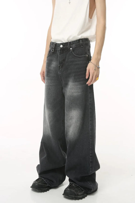 Playful Pocketed Wide Leg Jeans