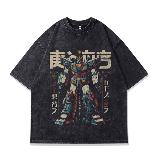 Men's Harajuku Anime Digital Print Short Sleeve Tee