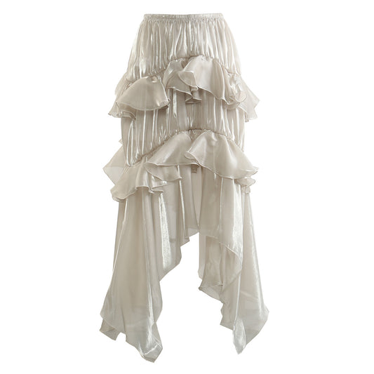 Personalized Elastic Waist Fluffy Cake Skirt for Women