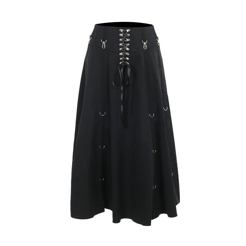 Elegant and Sexy Slim Fit Bodycon Midi Skirt with Big A-Line Design - Two-Way Wear for Women