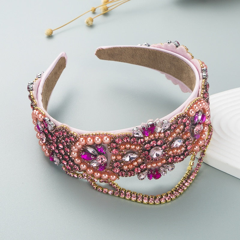New Gorgeous Baroque Tassel Headband