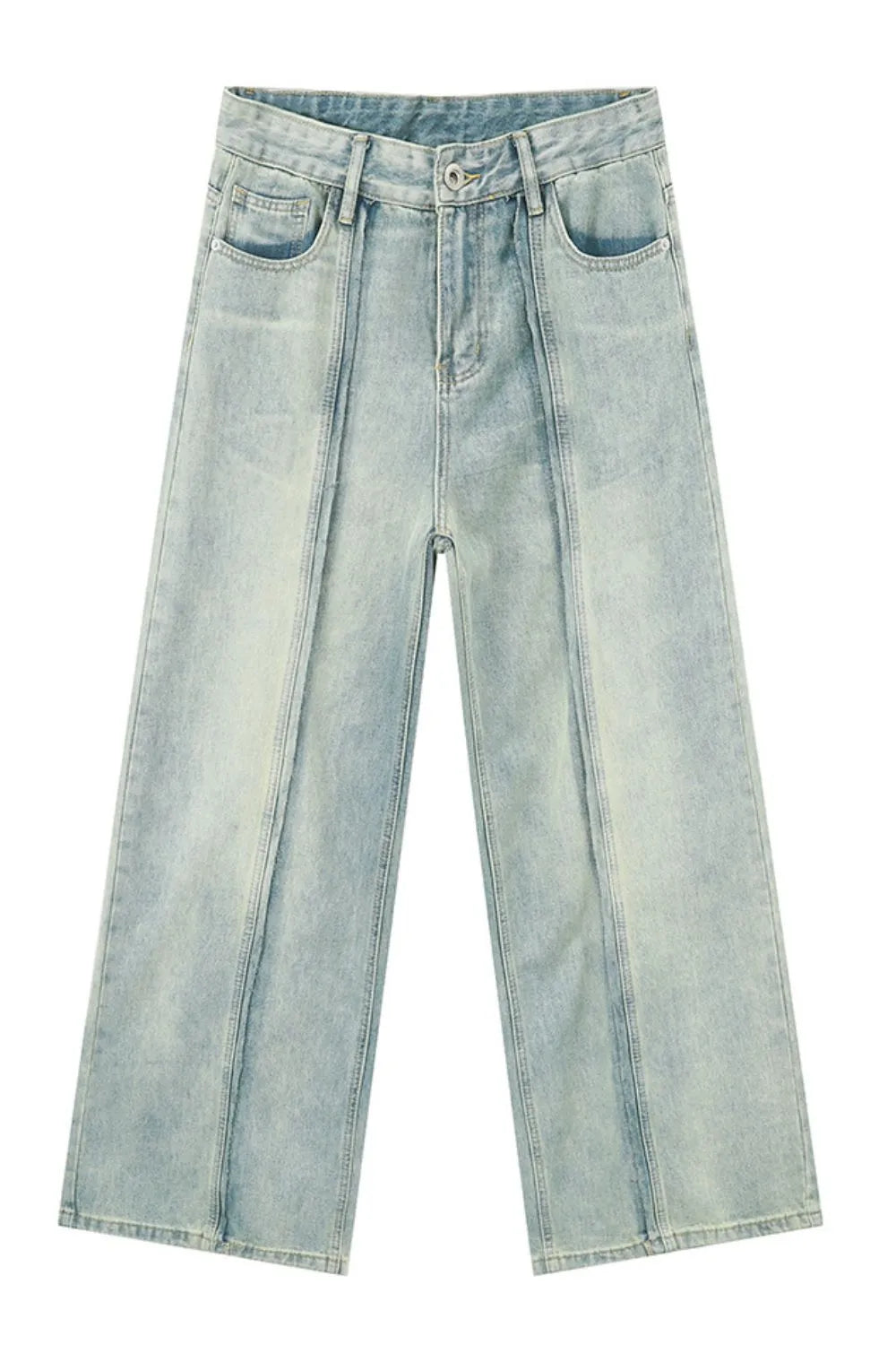 Playful Wide Leg Jeans with Pockets