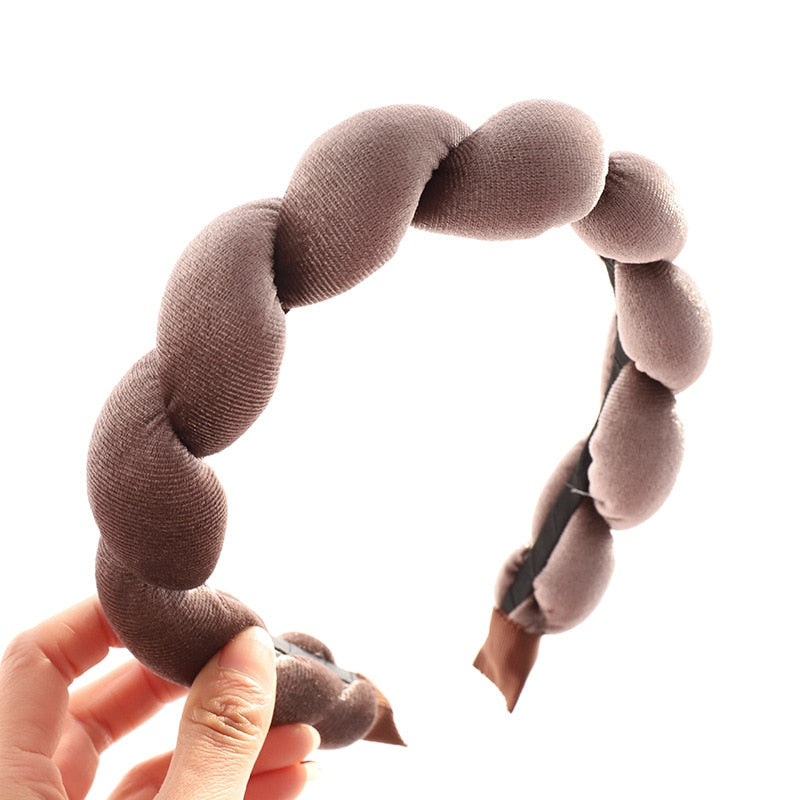 Velvet Braid Headband for Autumn & Winter