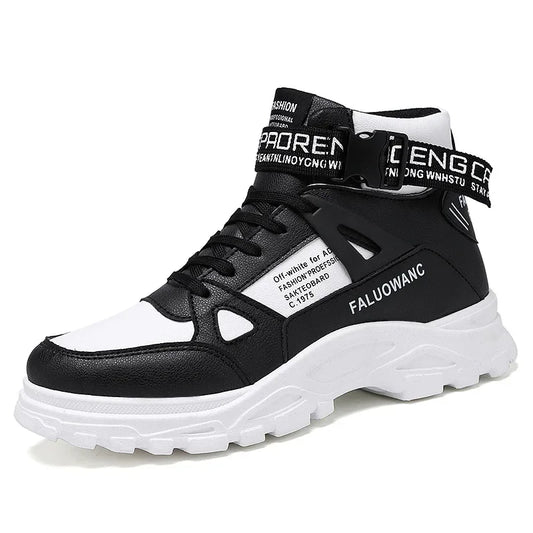 Men's Casual Ankle Boots - Retro Sports Platform Sole Lace-up Shoes