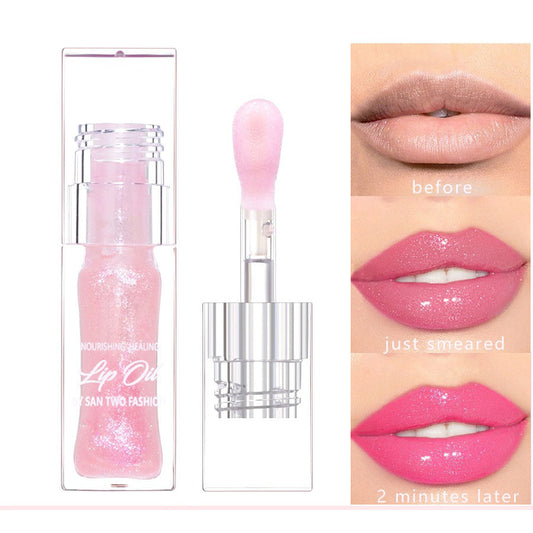 Hydrating Color Changing Lip Gloss - Sparkling Shimmer Lip Oil