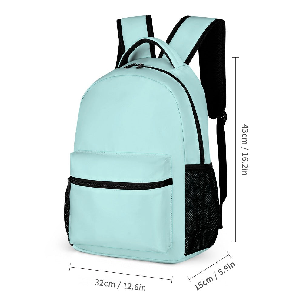 Light Blue Three-Piece Backpack Bag Set Combination