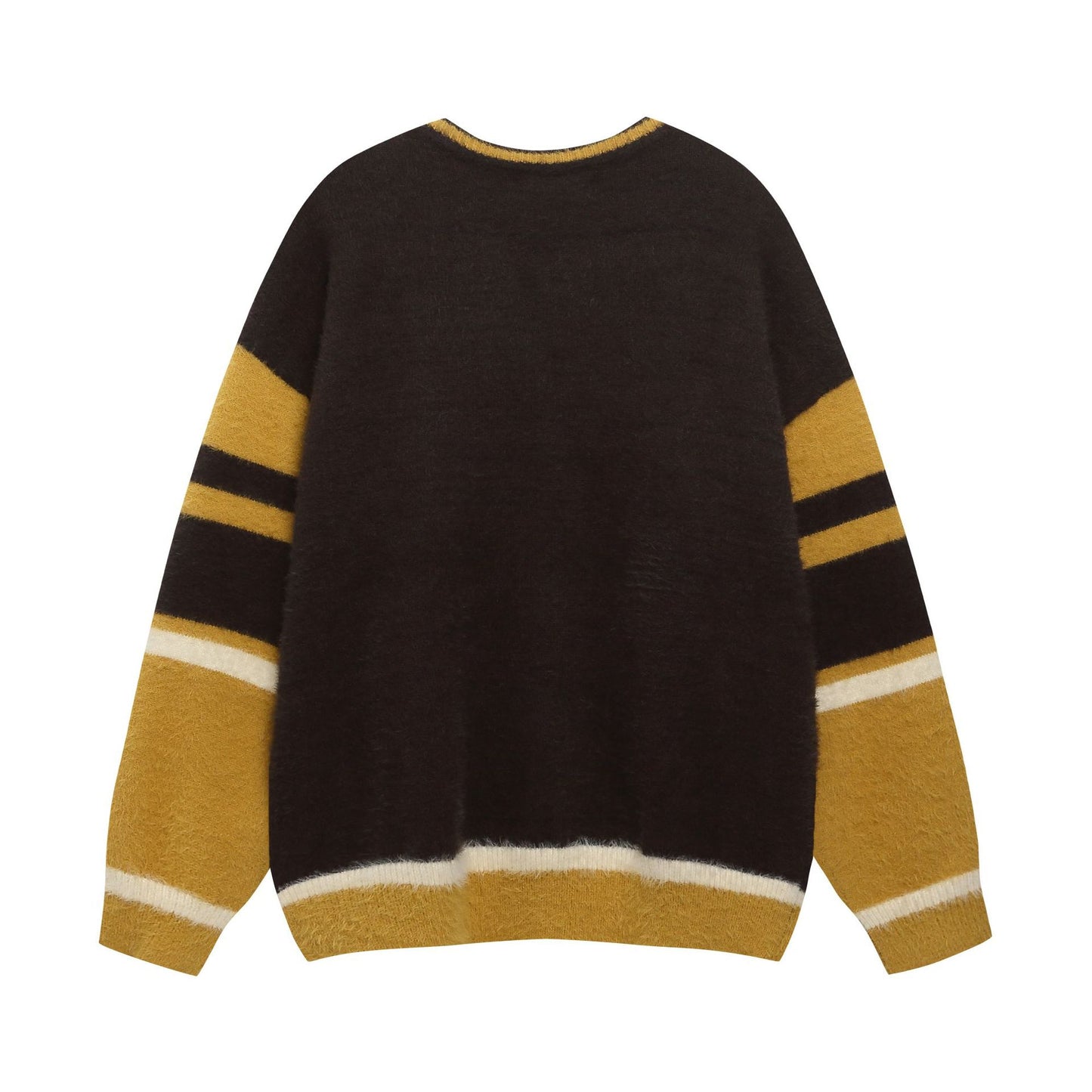 Color Blocked V-Neck Sweater Base Sweater