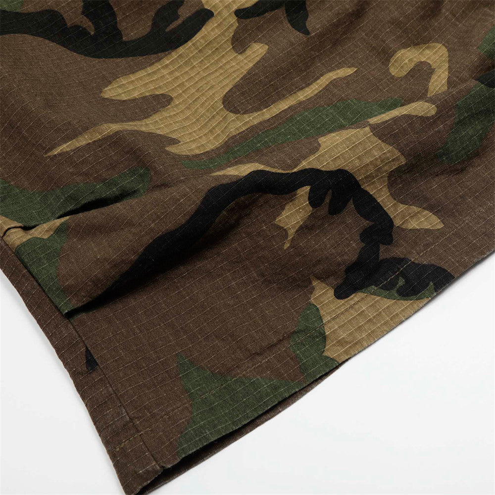 Men's Loose Wide-Leg Camouflage Summer Work Shorts